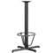 Emma and Oliver 23.5'' x 29.5'' Restaurant Table X-Base with 3'' Dia. Bar Height Column and Foot Ring
